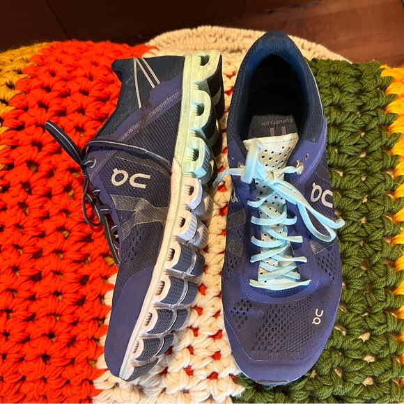 ON RUNNING - WOMEN'S CLOUDFLOW DAWN/JADE Size W8.5 - Picture 4 of 12